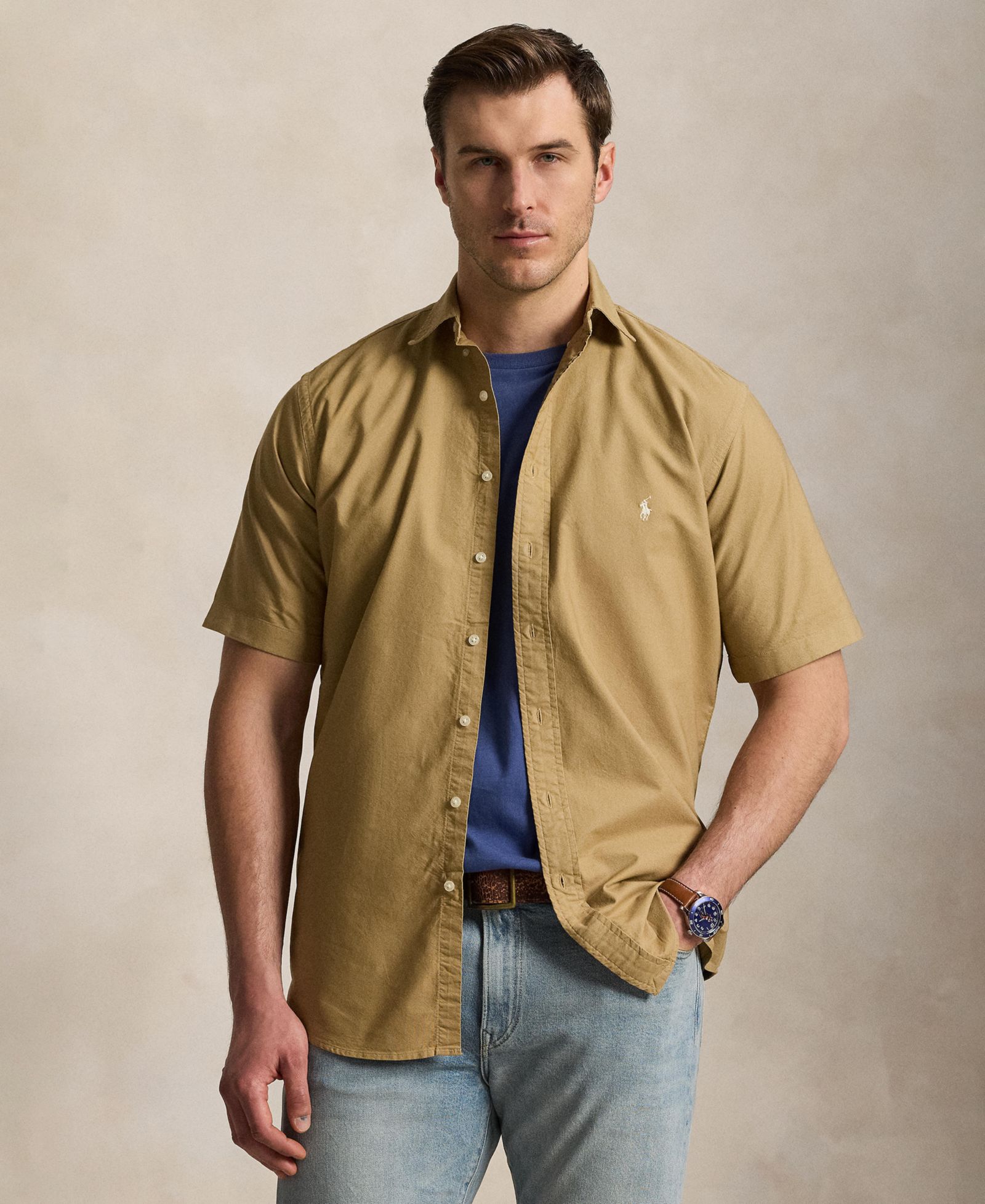 Мужская Polo Ralph Lauren Big & Tall Oxford Camp Shirt
