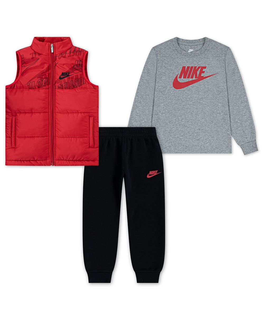 Nike Boys' 4-7 Crewneck T-Shirt, Vest and Pants, 3-Piece Set