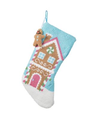 Рождественский носок Glitzhome Gingerbread House 21"