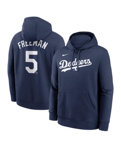 Nike Мужская темно-синяя толстовка-худи Nike Kevin Durant Los Angeles Dodgers Player Name & Number Club Pullover