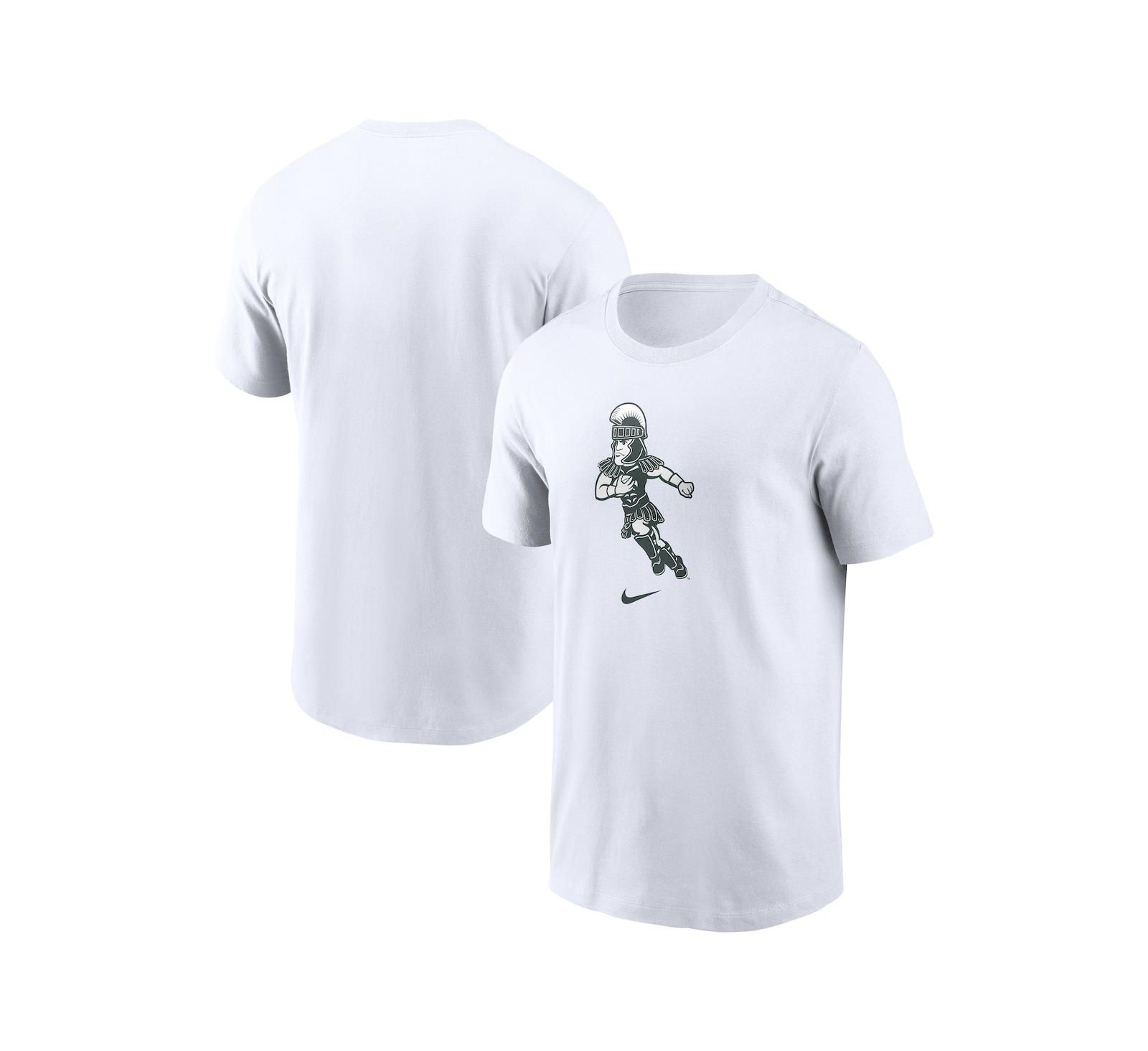 Мужская спортивная футболка Nike White Michigan State Spartans Football Sparty