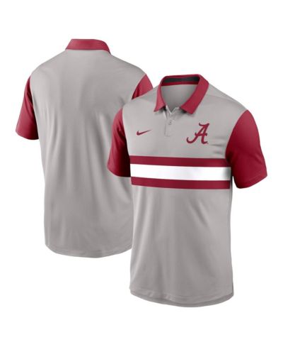 Мужское поло Nike Alabama Crimson Tide Vapor Performance, Gray/Crimson