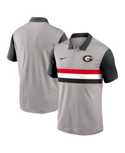 Мужская рубашка-поло Nike Georgia Bulldogs Vapor Performance, серая/черная