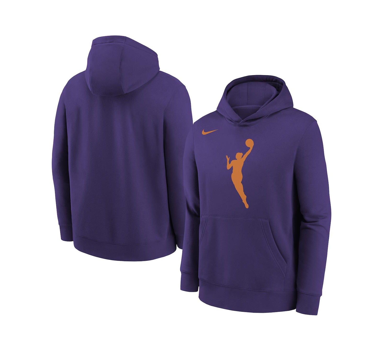 Nike Детская толстовка-худи с логотипом WNBA Essential Team, фиолетовая