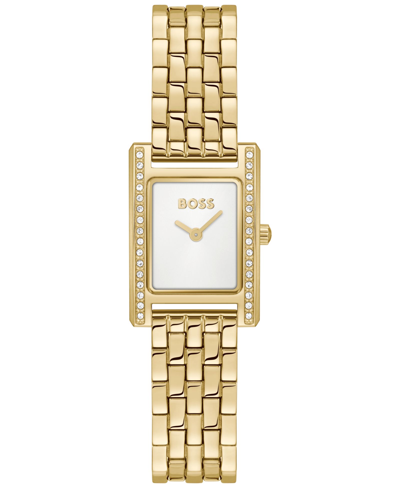 Женские часы Hugo Boss Lucy Precious Quartz Basic Mini Ionic Plated Thin Gold Steel Watch, 18.50mm