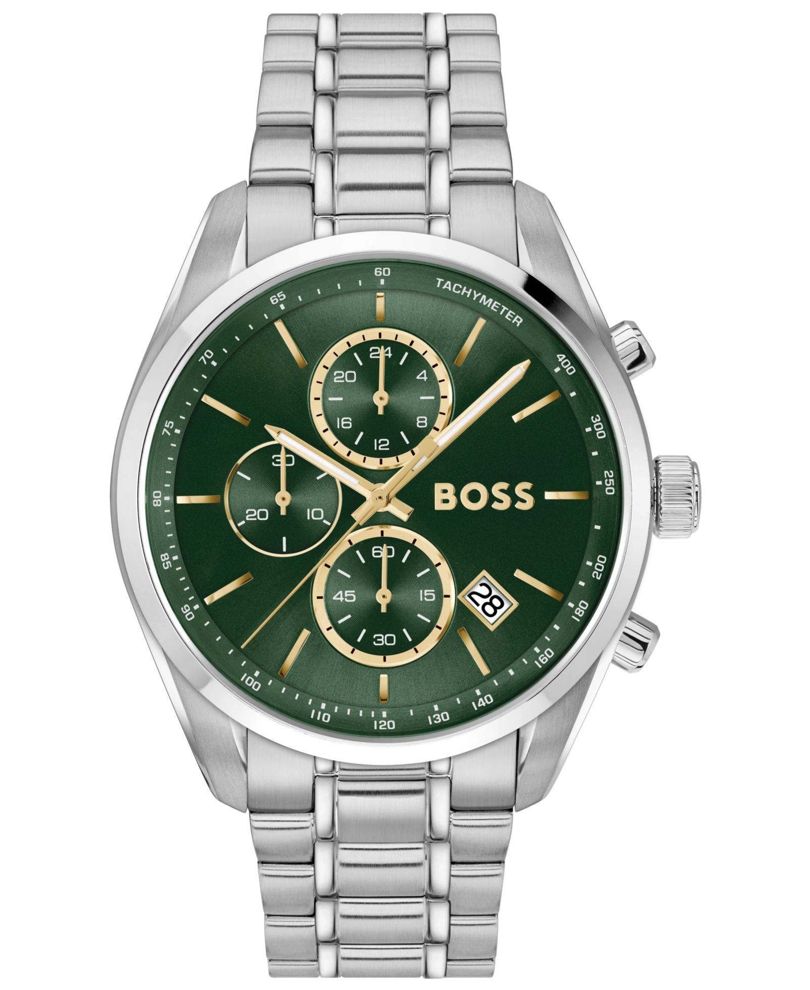Мужские кварцевые часы Hugo Boss Grand Prix 44, Stainless Steel
