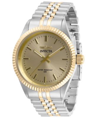 Мужские часы Invicta 29382 Specialty Quartz Chronograph с золотистым циферблатом