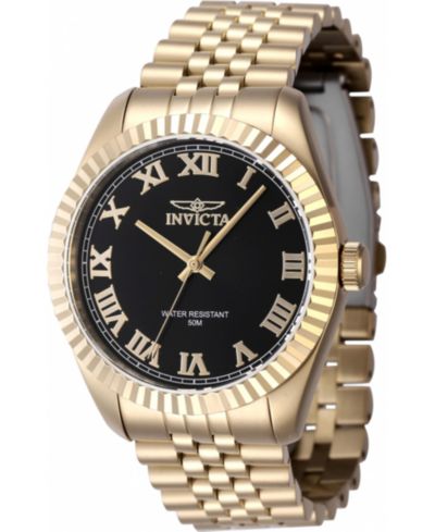 Invicta Мужские часы Quartz 47405 с черным циферблатом