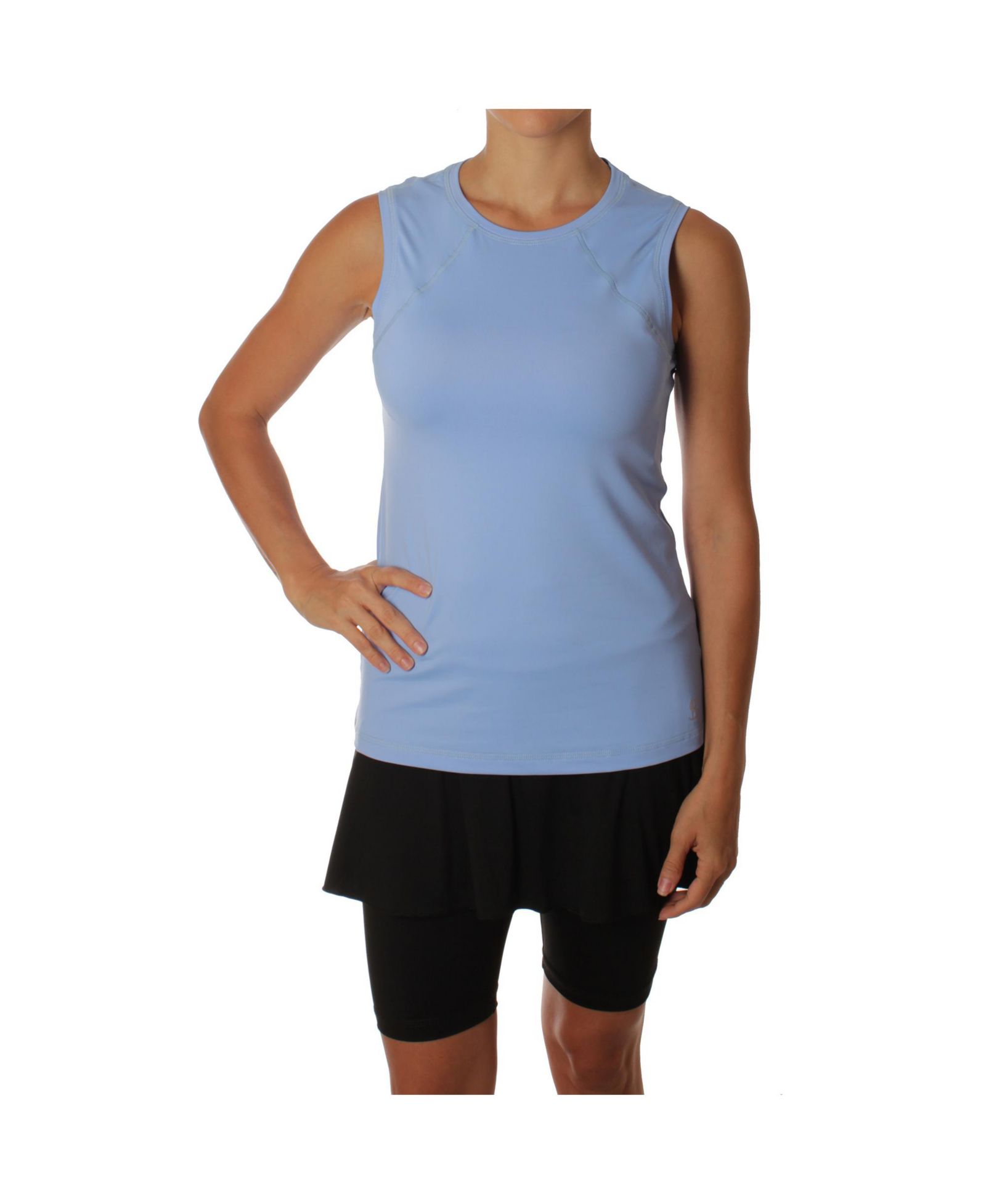 Sofibella Women's UV Colors Sleeveless Tennis Shirt