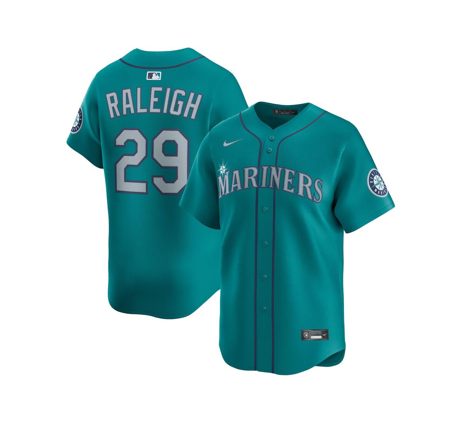 Мужская джерси Nike Cal Raleigh Seattle Mariners Alternate Limited