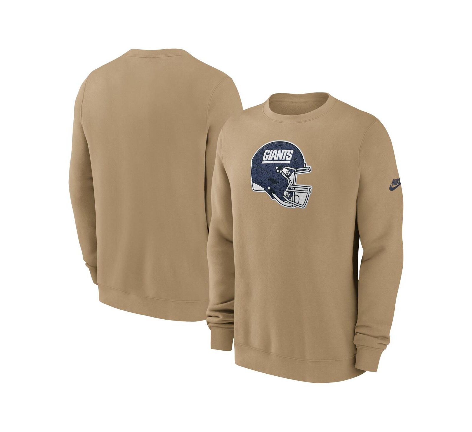 Мужской свитшот Nike Men's Tan New York Giants Swing Pass Rewind Club Pullover
