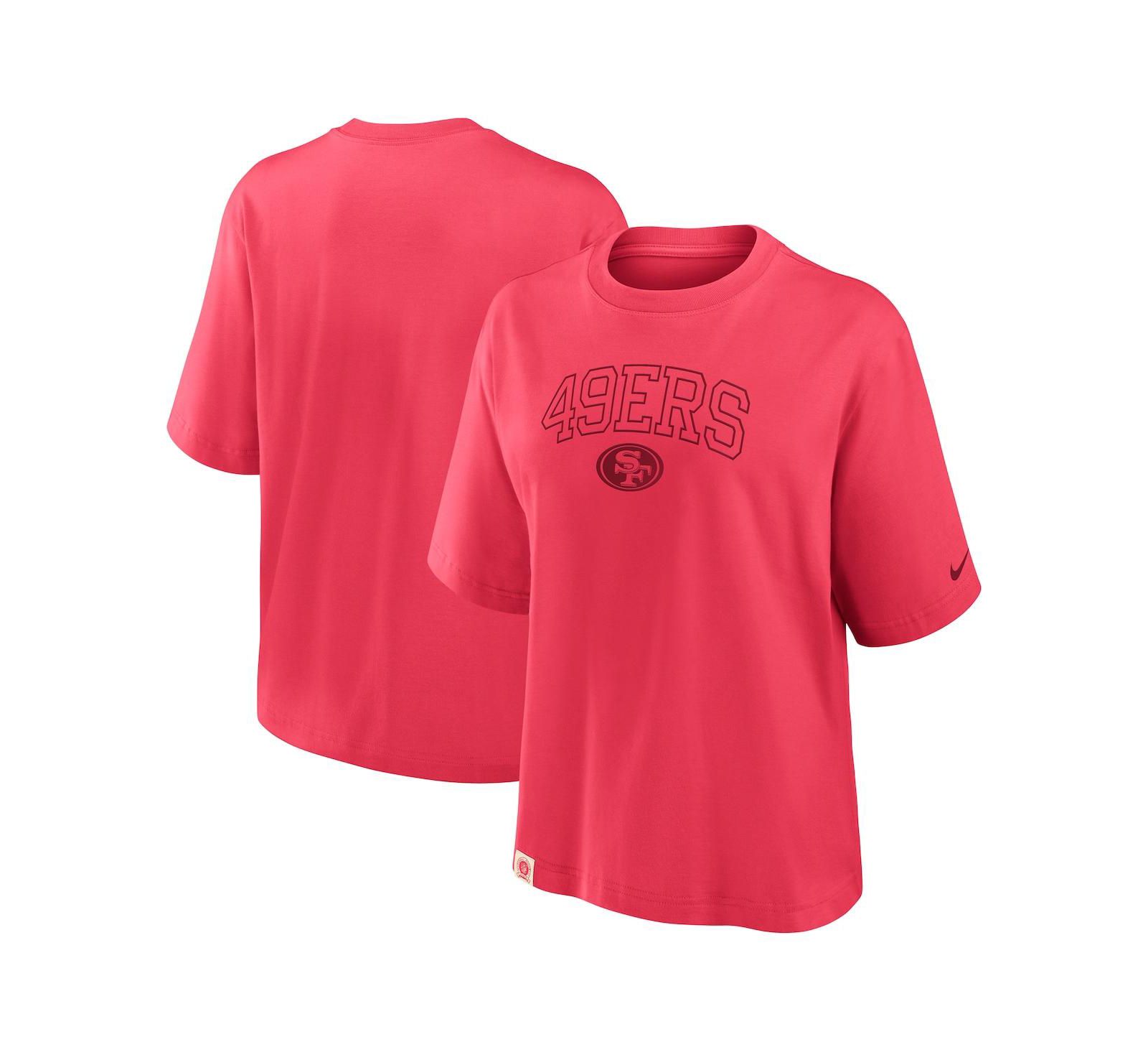 Женская футболка Nike Scarlet San Francisco 49ers Glory Arch Boxy