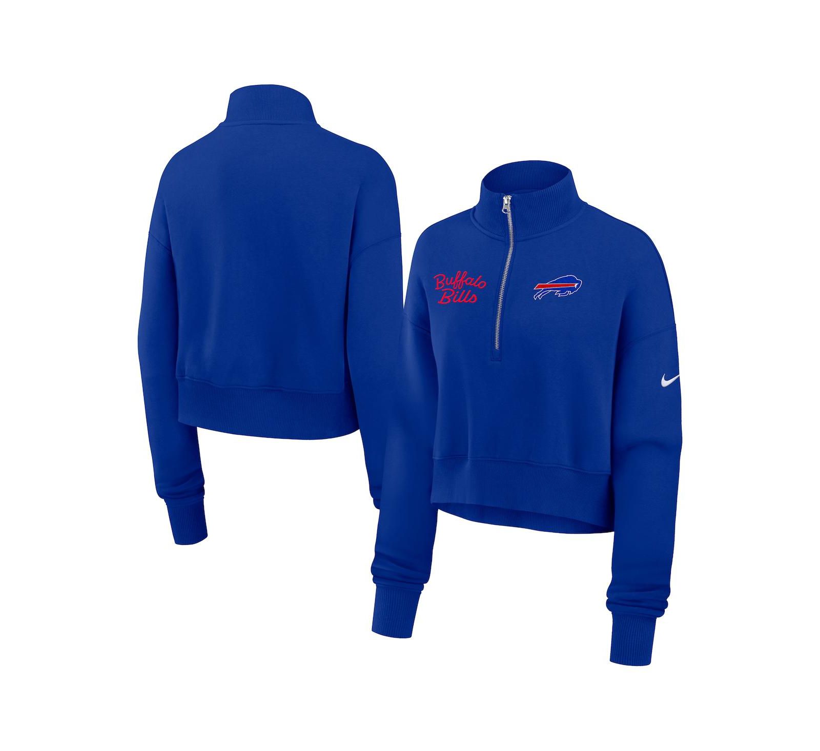 Nike Women's Royal Buffalo Bills Primetime Phoenix Half-Zip Sweatshirt
