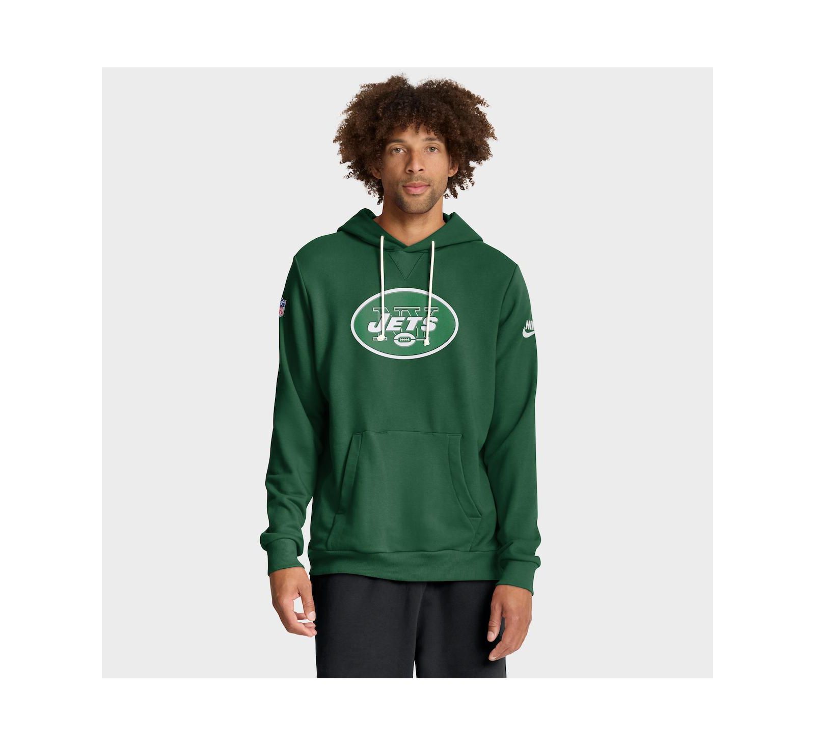 Nike Men's Green New York Jets Sideline Standard Issue Alt 2 Dri-FIT Hoodie