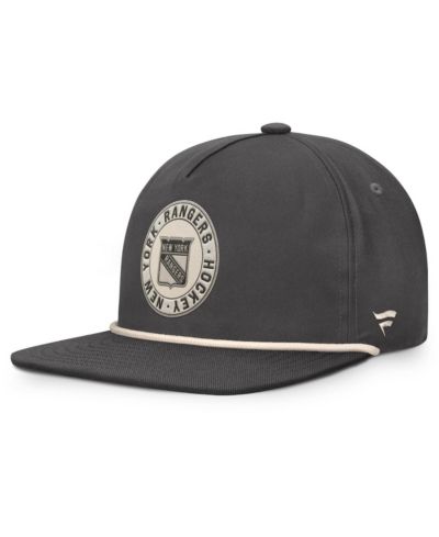 Fanatics Men's Charcoal New York Rangers Closer Adjustable Hat