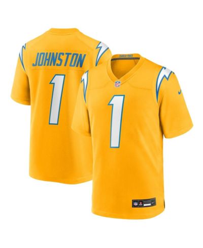 Мужская джерси Nike Quentin Johnston Los Angeles Chargers Gold