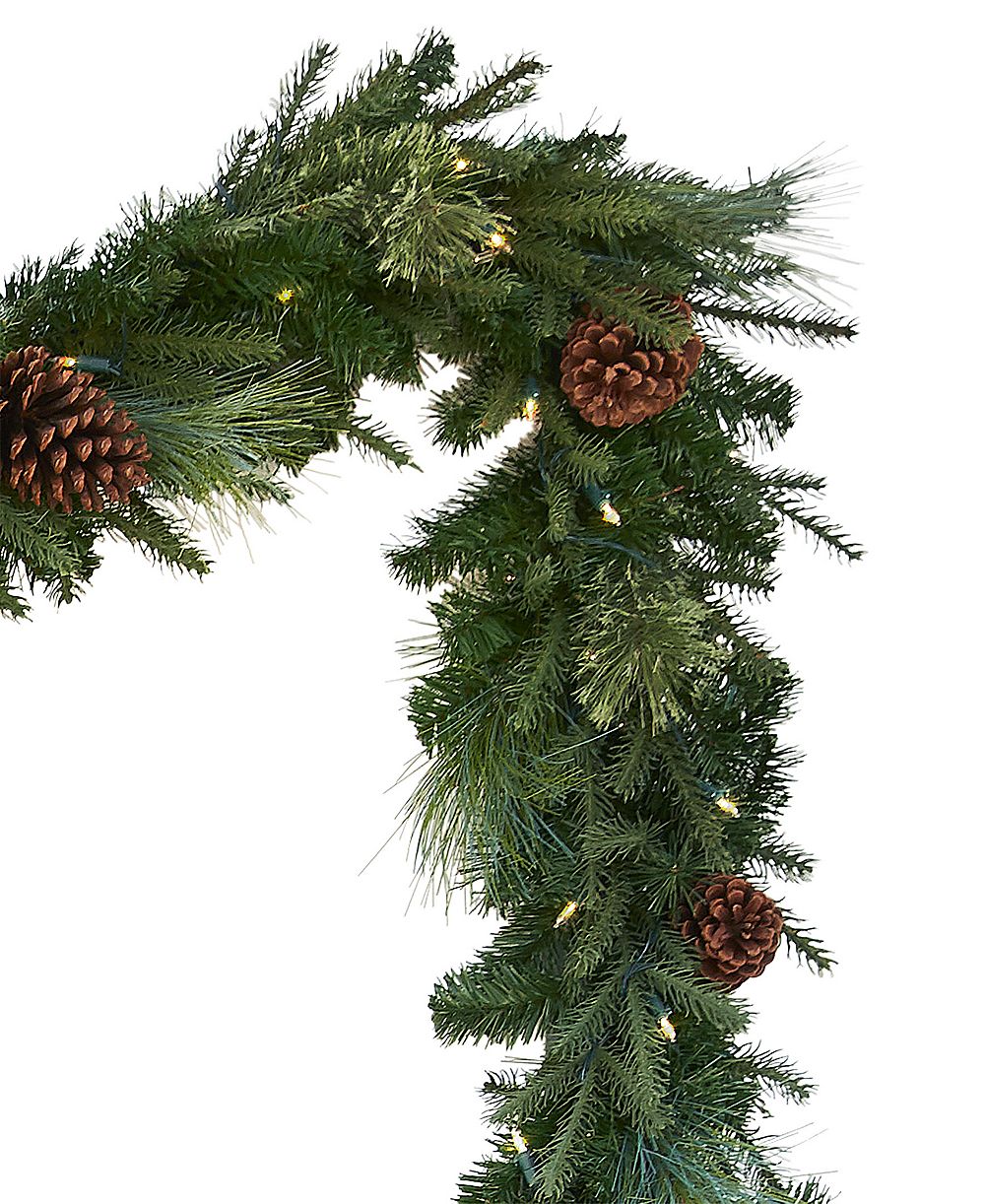 Balsam Hill Гирлянда из хвойных ветвей с LED-подсветкой, 9' LEDC BO