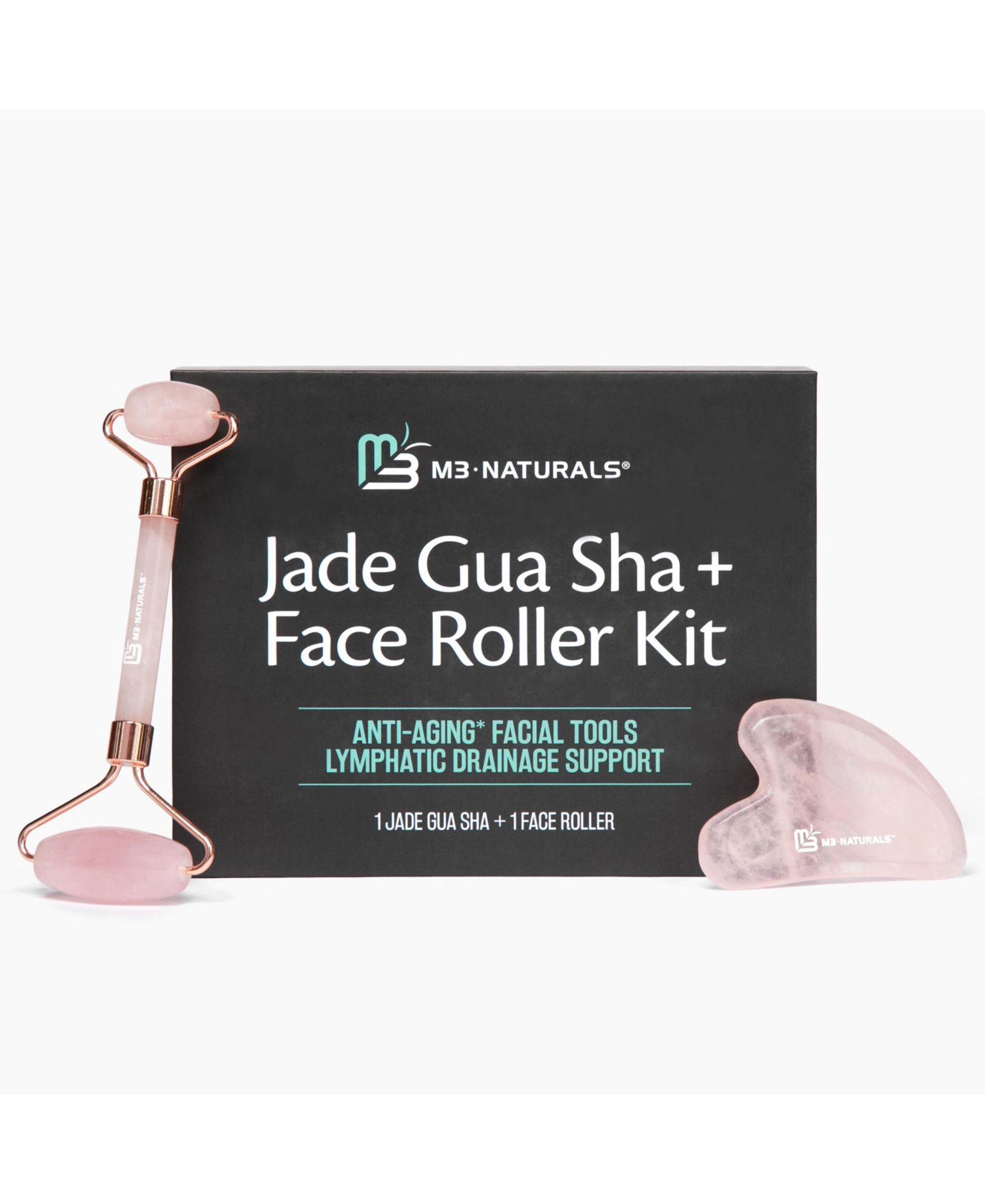 M3 Naturals | Gua Sha + Face Roller Kit