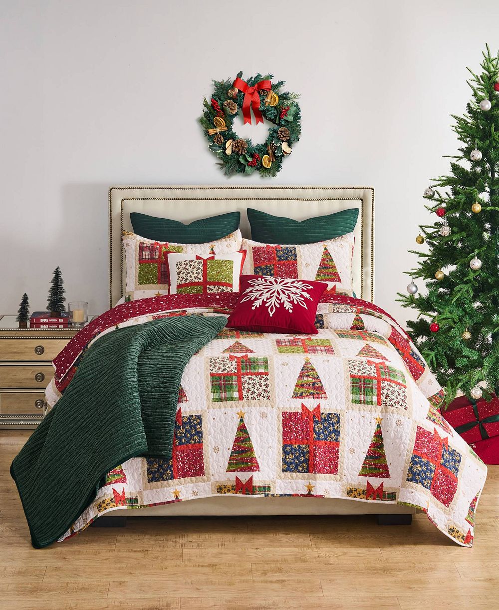 Greenland Home Fashions Декоративный комплект из 3 одеял, Full/Queen