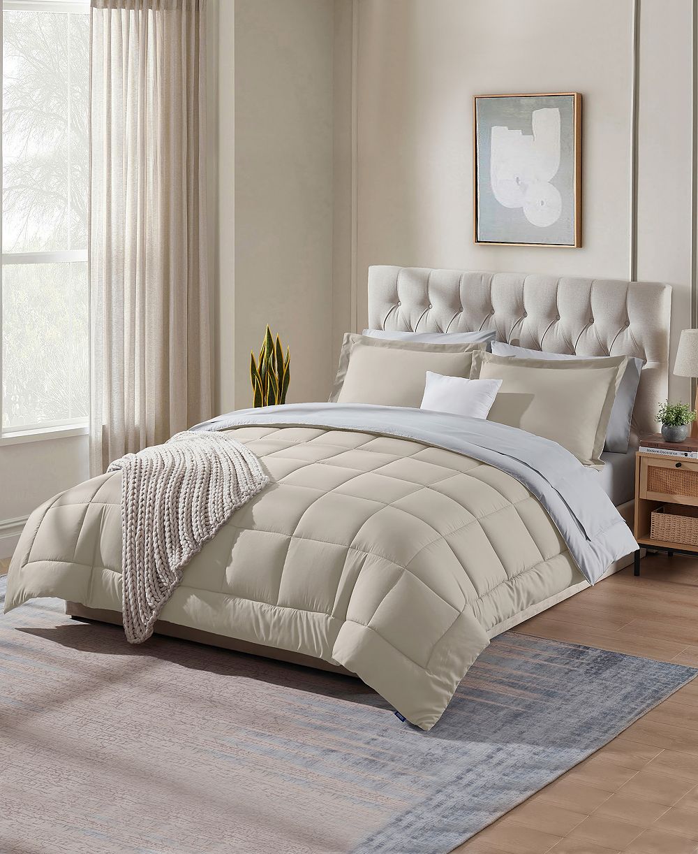 Nestl Luxury Soft Reversible 7-Pc. Comforter Set, Full