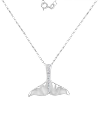 Подвеска Whale Tail из стерлингового серебра, 18"