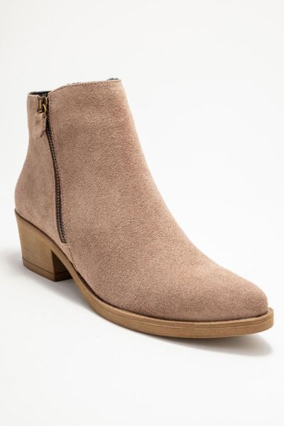 Light brown suede leather