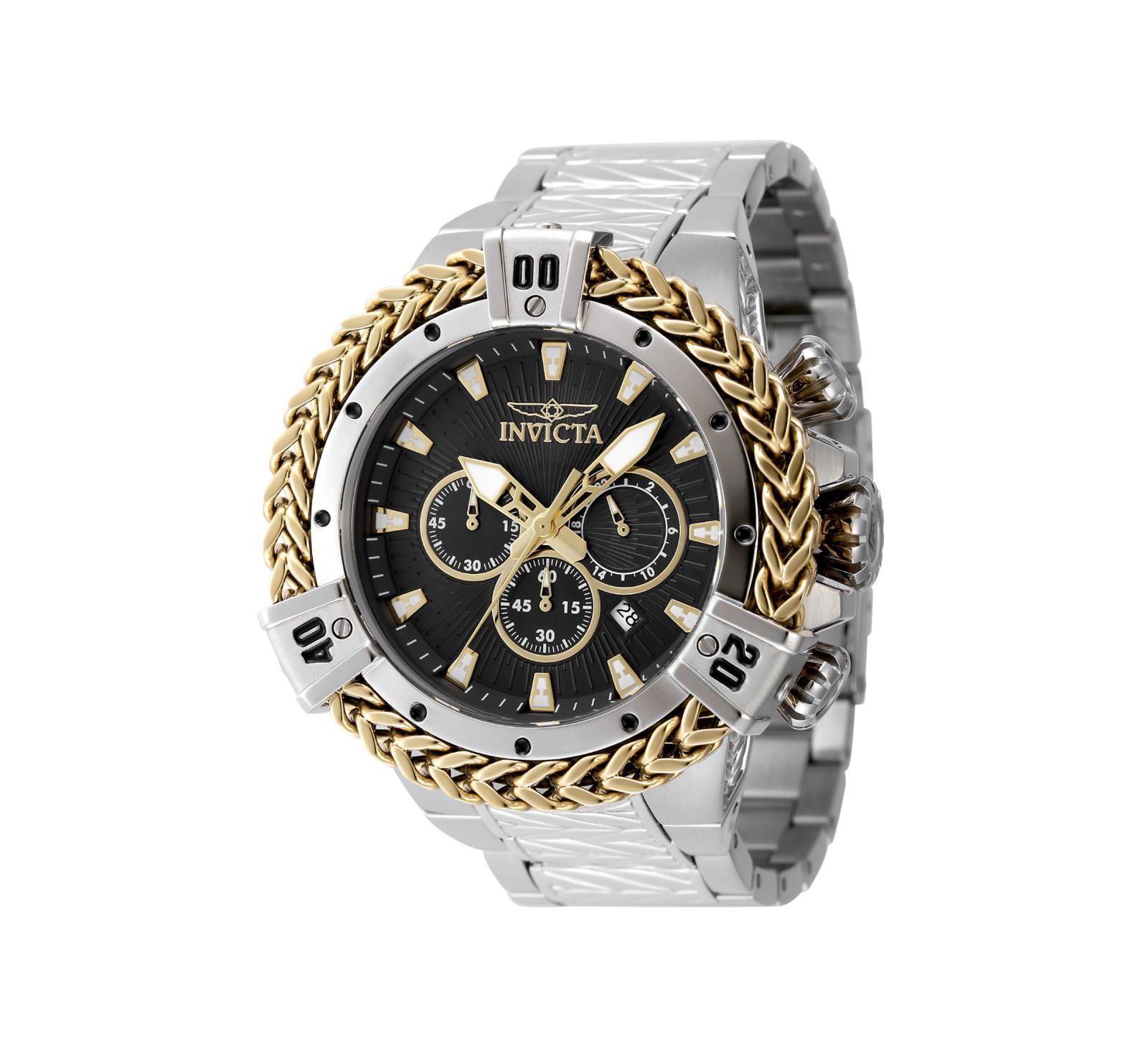 Мужские кварцевые часы Invicta 48158 Bolt Chronograph Black Dial