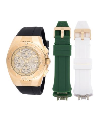 Technomarine Мужские часы Cruise Quartz Chronograph с золотым циферблатом TM-124031