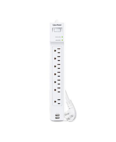 Сетевой фильтр CyberPower P704URC1 на 7 розеток с 2x USB-A Port