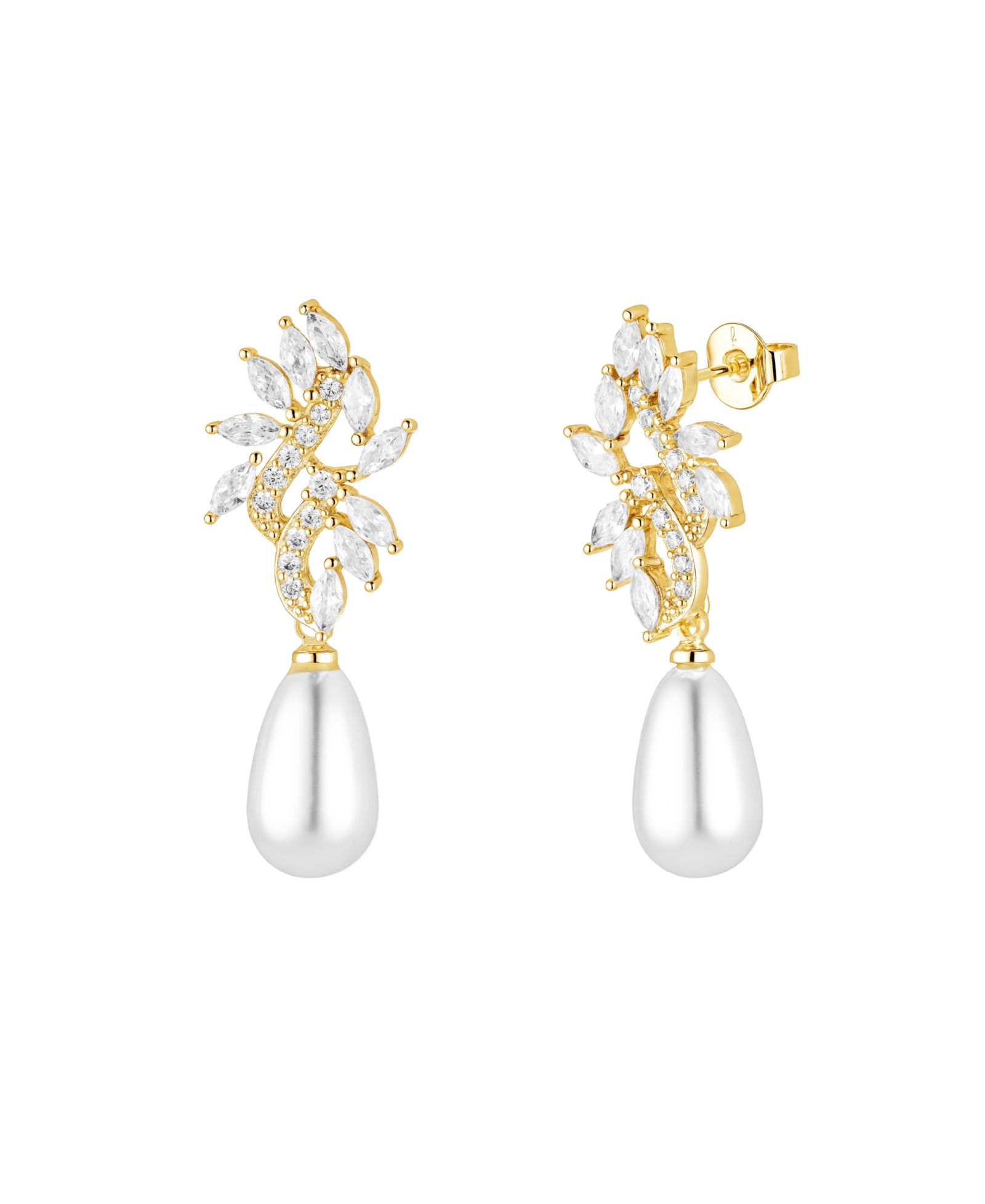 Untamed Petals Regency Crystal Drop Earrings
