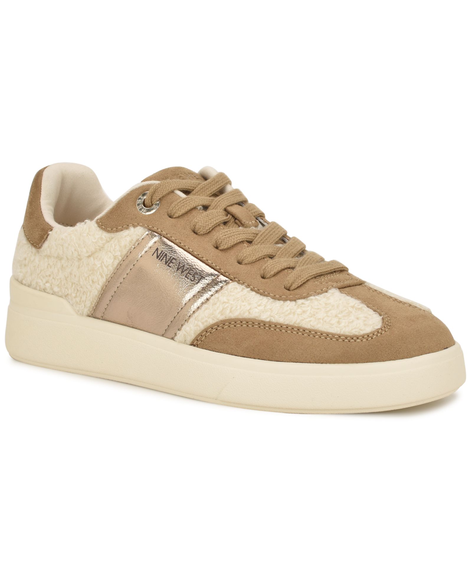 Nine West Linehan Round Toe Lace-Up Sneakers