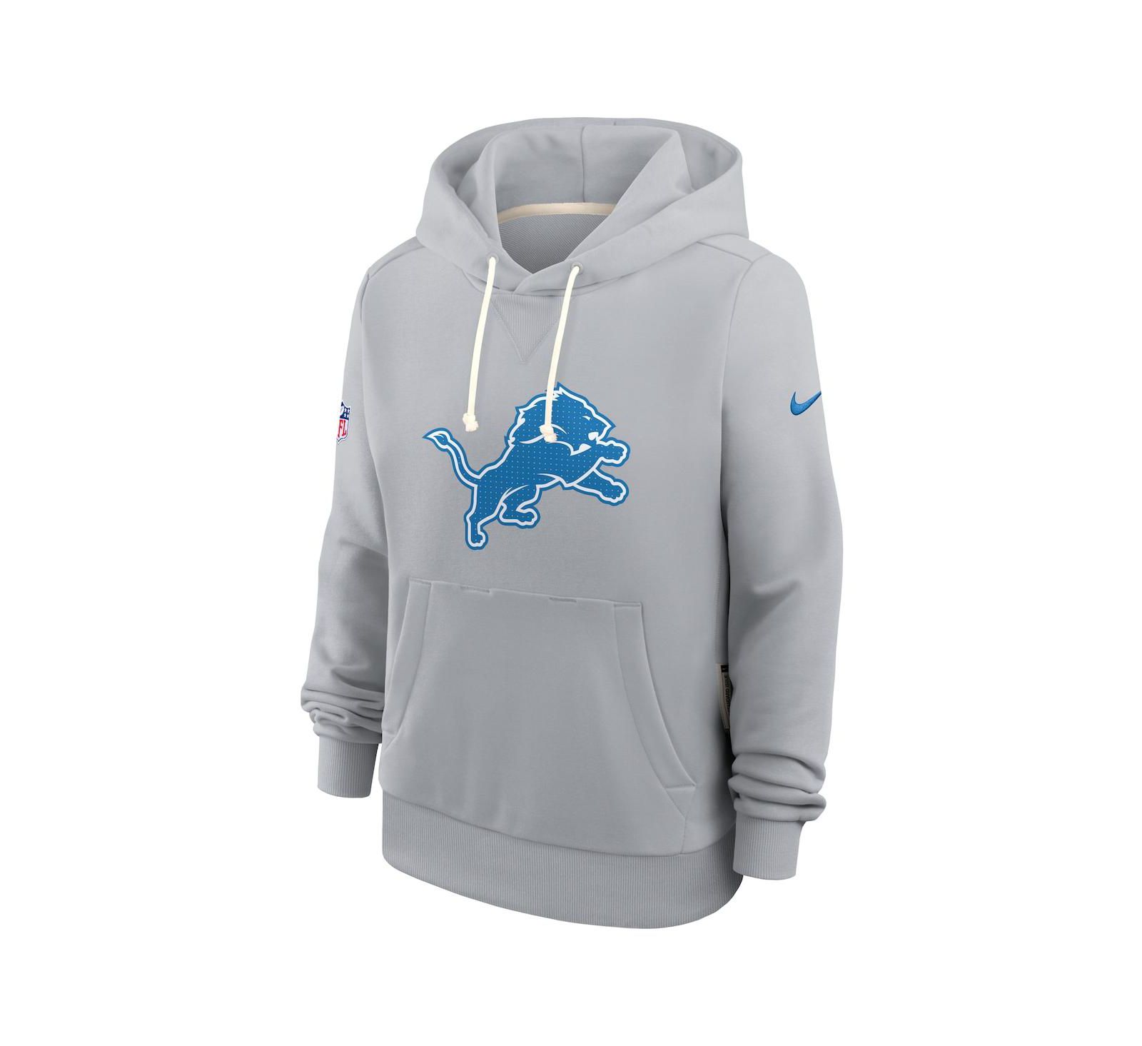 Nike Женская худи Nike Detroit Lions Sideline Standard Issue Dri-FIT серая