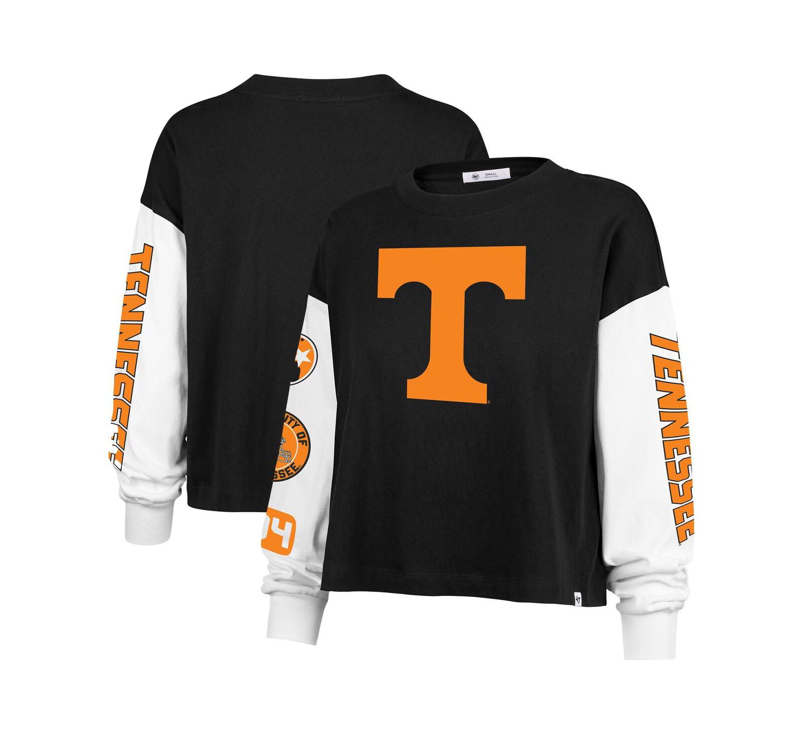 Женская футболка '47 Brand Black Tennessee Volunteers Sydney Long Sleeve