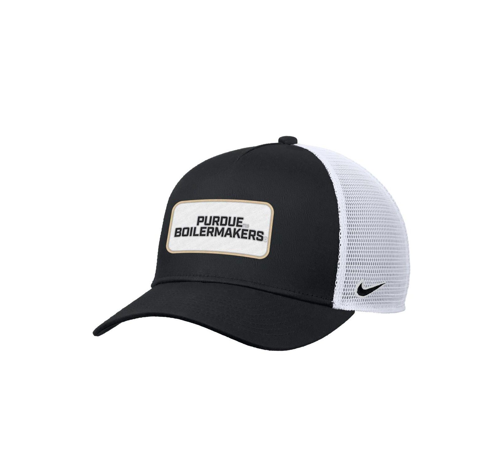 Nike Мужская кепка-тракер Nike Purdue Boilermakers 2025 On-Field Rise, Black