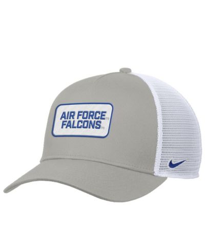 Nike Men's Pewter Air Force Falcons 2025 On-Field Rise Trucker Performance Adjustable Hat