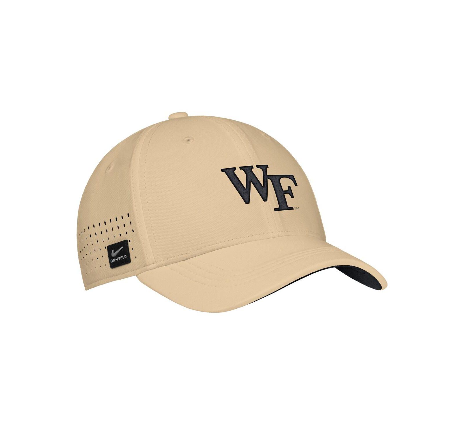 Мужская кепка Nike Gold Wake Forest Demon Deacons 2025 On-Field Performance Flex