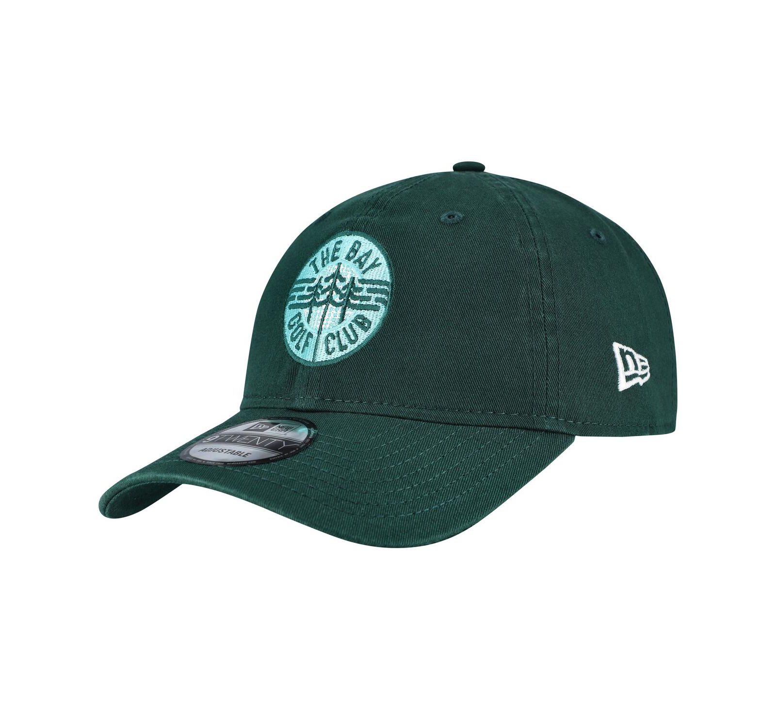 Мужская кепка New Era The Bay Golf Club TGL Team 9TWENTY регулируемая темно-зеленая