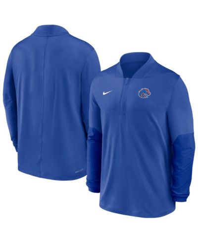 Мужская футболка Nike Boise State Broncos Dri-FIT Half-Zip Pullover Sweatshirt Royal