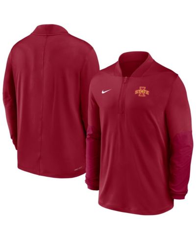 Мужская свитшот Nike Cardinal Iowa State Cyclones Dri-FIT Half-Zip Pullover
