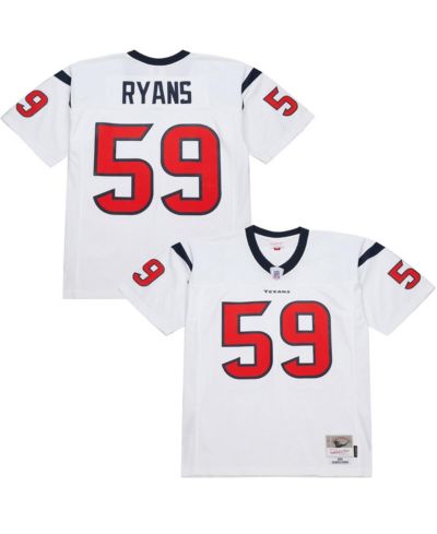 Мужская реплика джерси Mitchell Ness DeMeco Ryans White Houston Texans 2006 Legacy