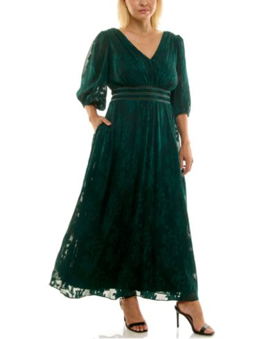 Женское длинное платье из жаккардового шифона Taylor Plus Size