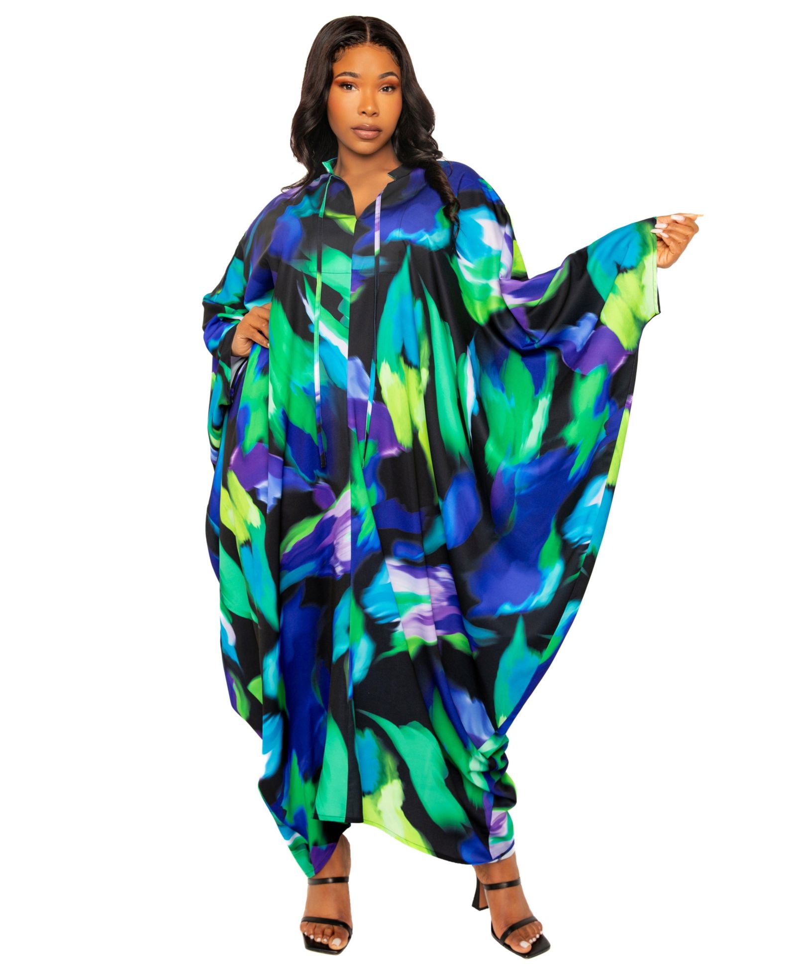 Женское платье-туника Buxom Couture Print Maxi