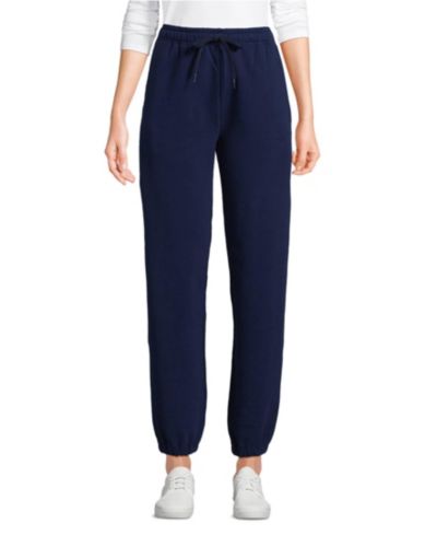 Lands' End Women's Tall Serious Sweats High Rise Jogger Pants - Set Bottom
