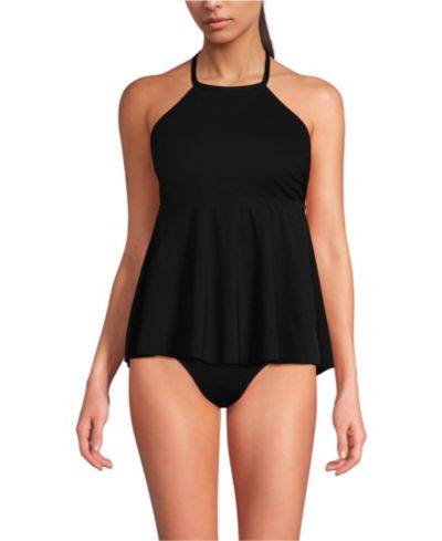 Lands' End топ-танкини с высоким воротником для Women
