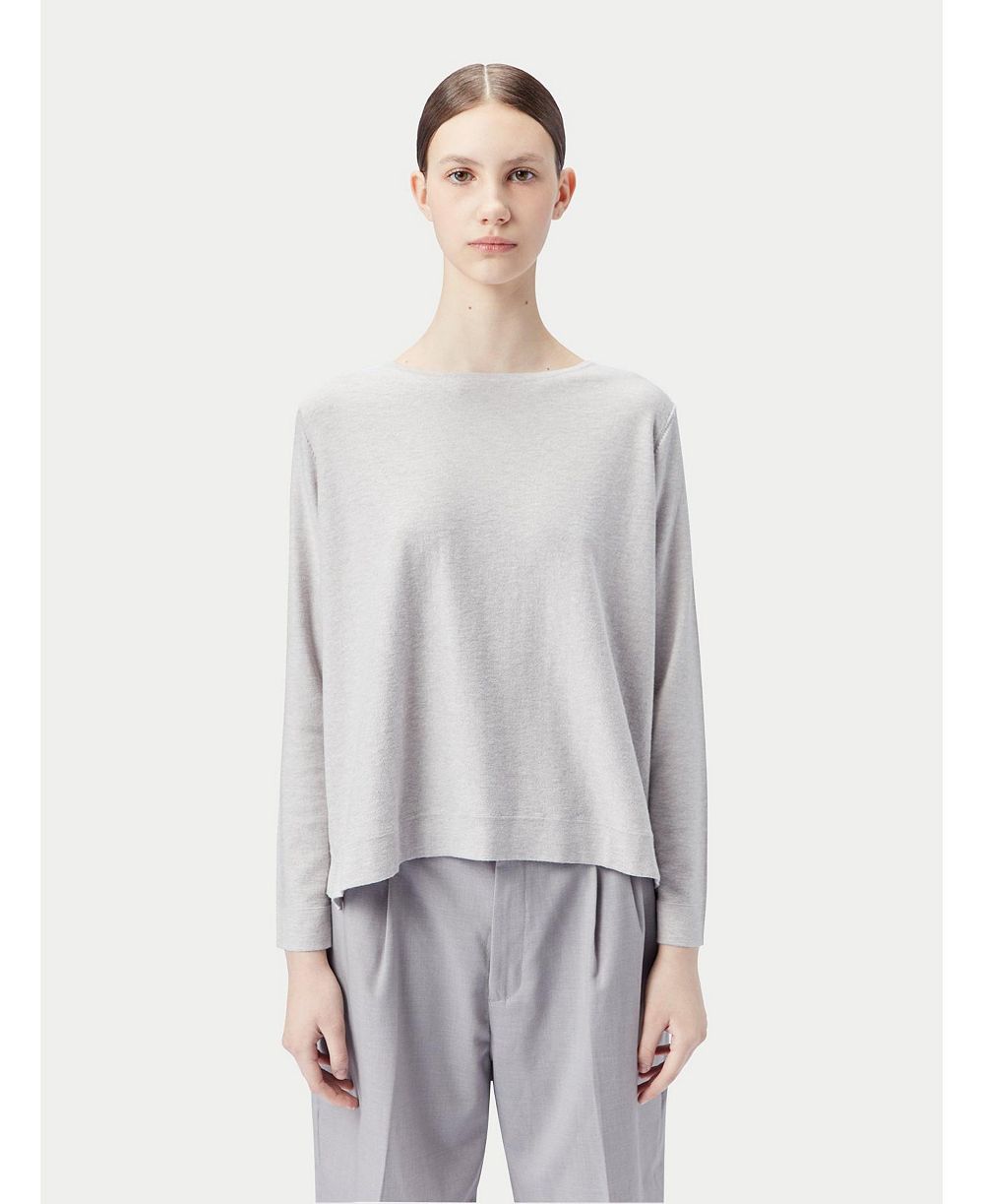 Gobi Cashmere Women's Boatneck Cotton Silk Cashmere Blend Sweater