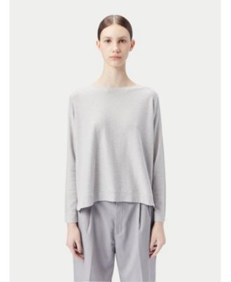 Gobi Cashmere Women's Boatneck Cotton Silk Cashmere Blend Sweater