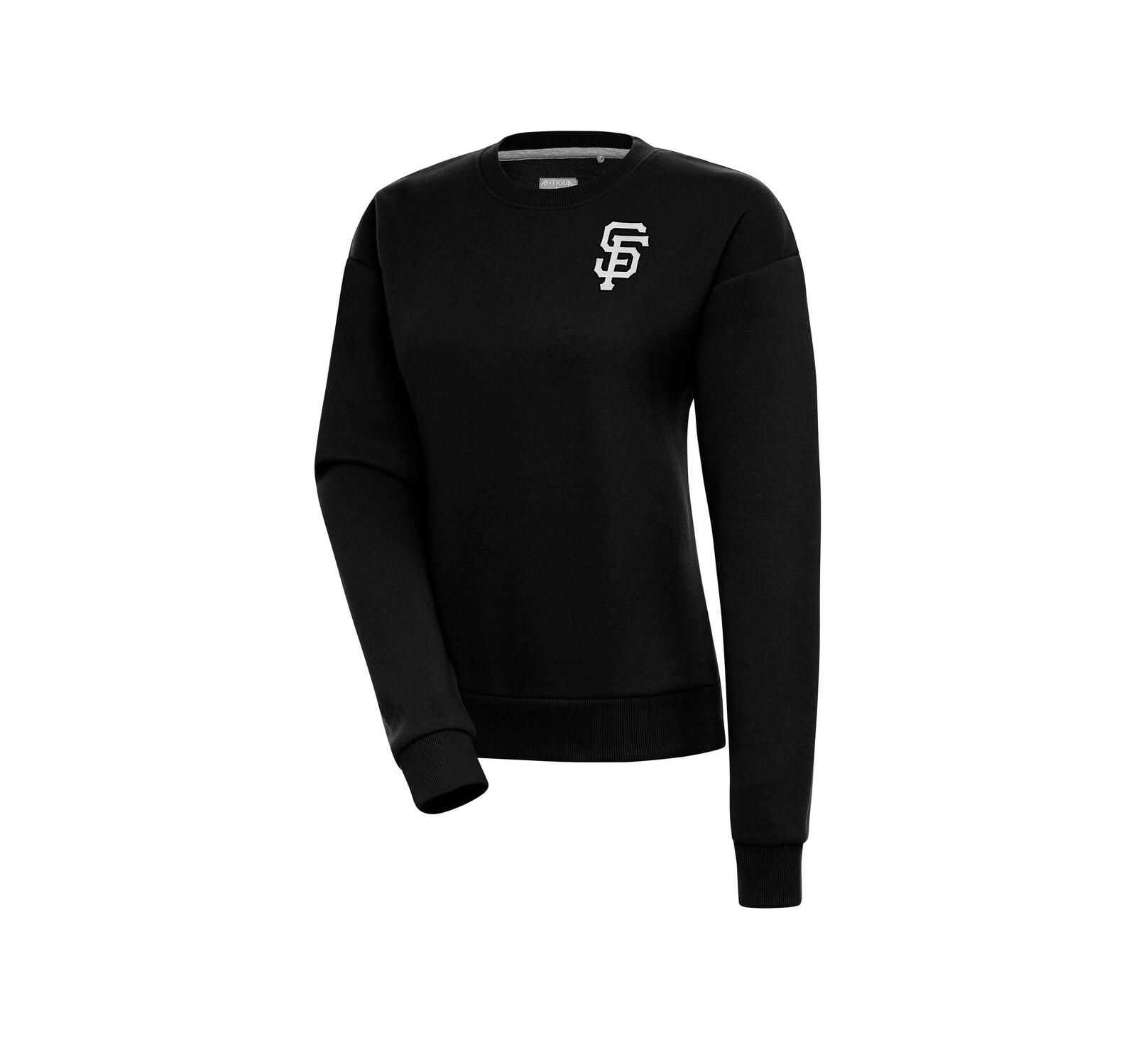 Свитшот Antigua Женский черный San Francisco Giants Brushed Metallic Victory