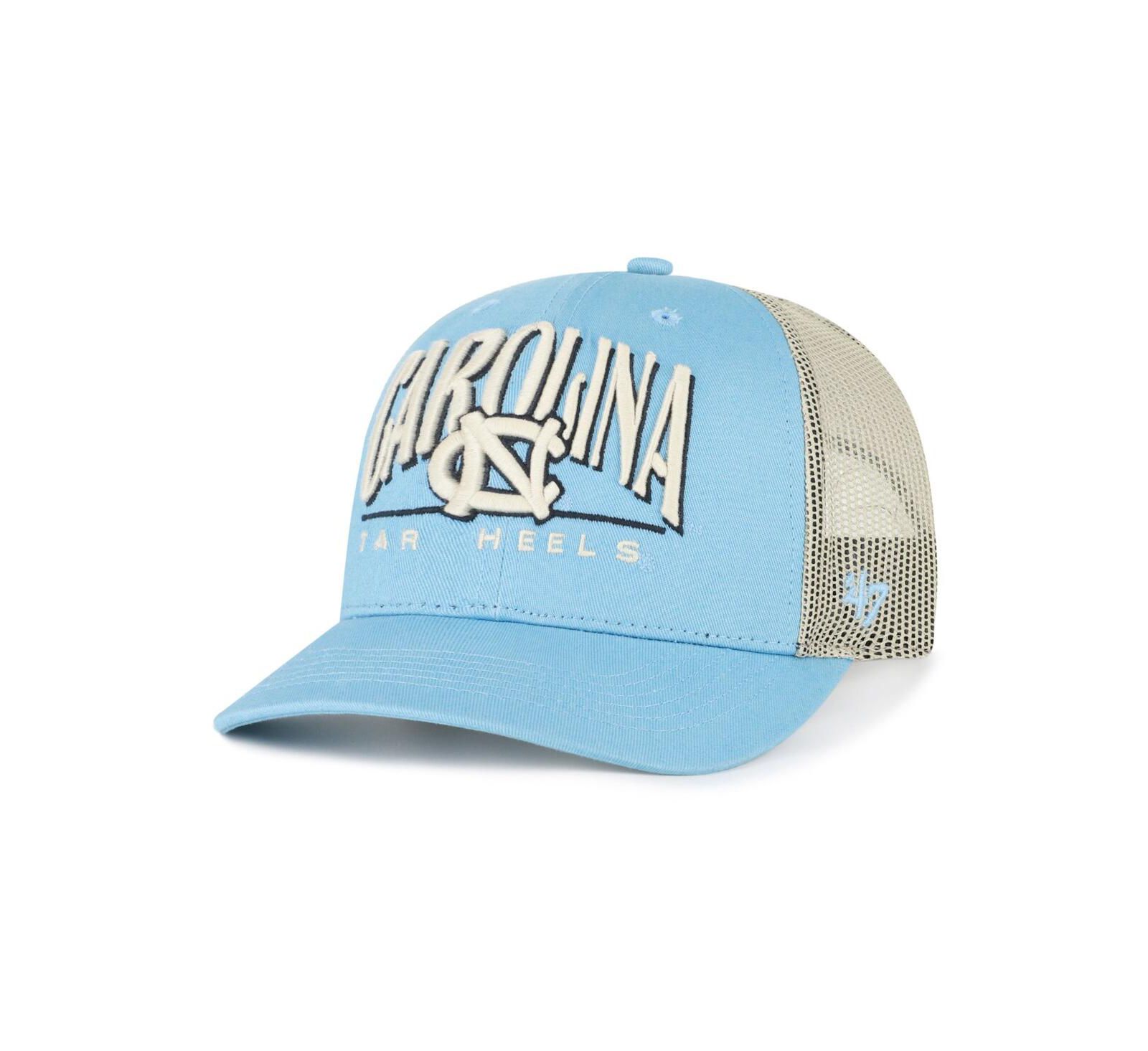 '47 Brand Мужская кепка Carolina Blue North Carolina Tar Heels Arid Adjustable Trucker Hat