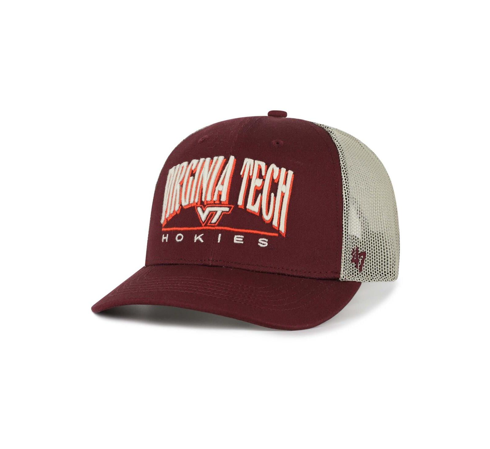 Мужская кепка-тракер '47 Brand Virginia Tech Hokies Arid, регулируемая