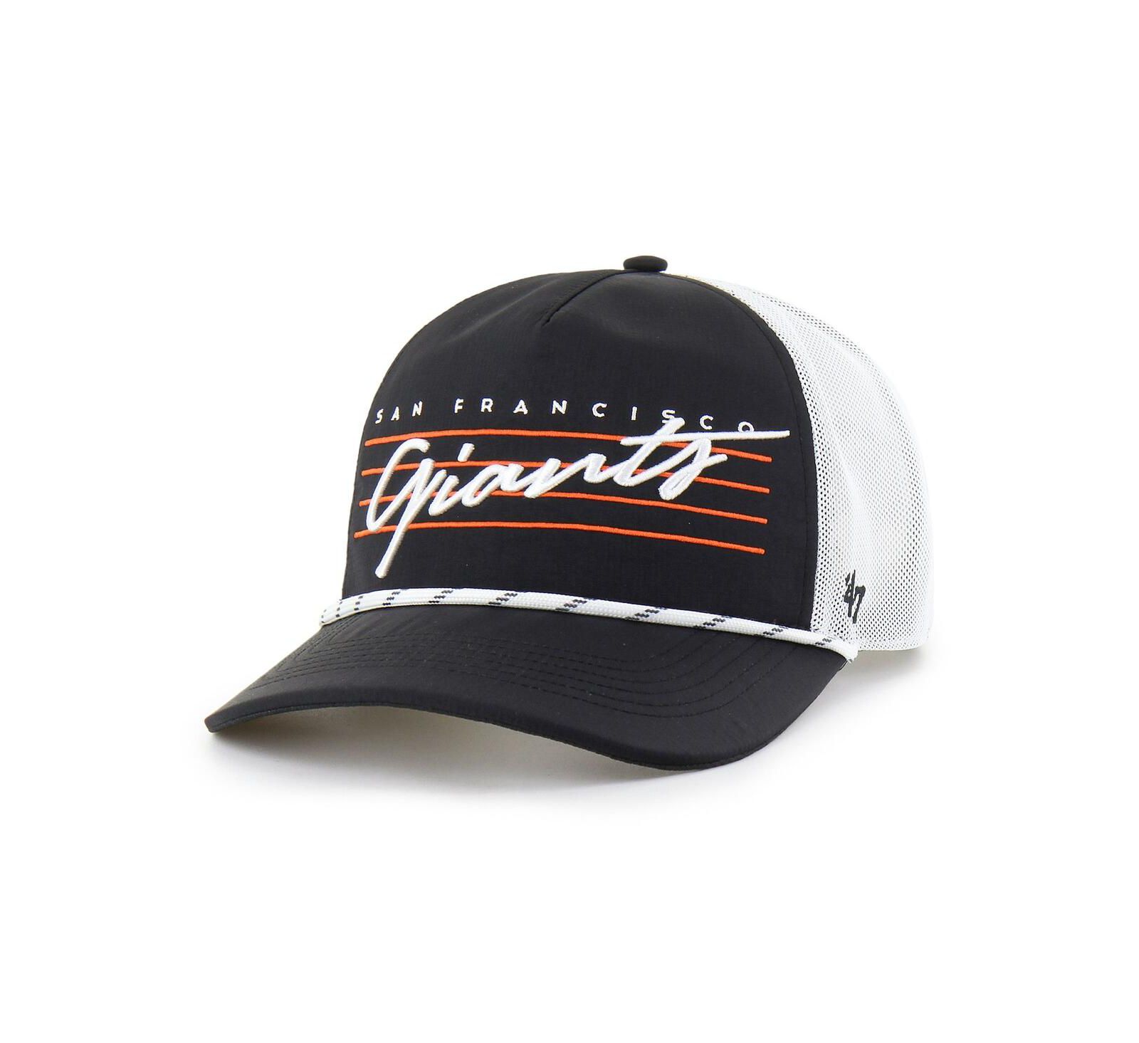 Мужская регулируемая кепка '47 Brand Black San Francisco Giants Brrr Downburst Mesh Hitch